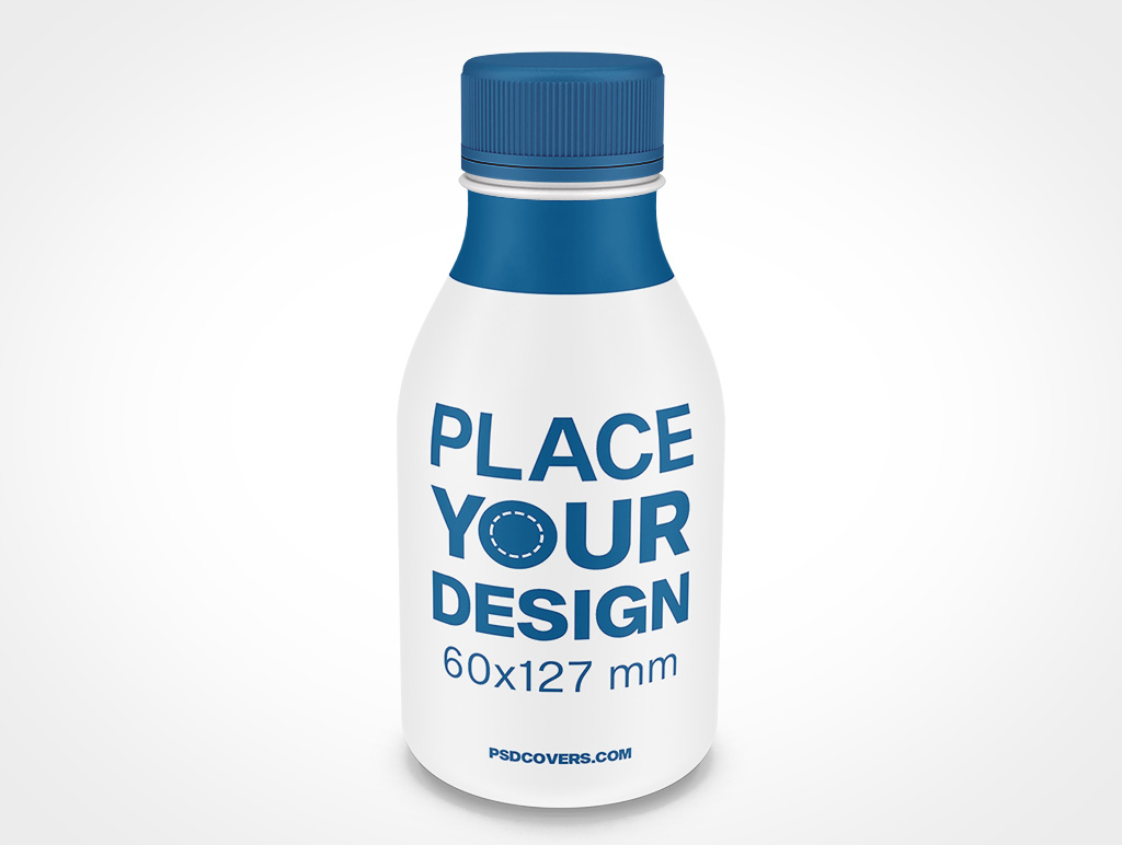 Plastic Yogurt Bottle Mockup 2r7