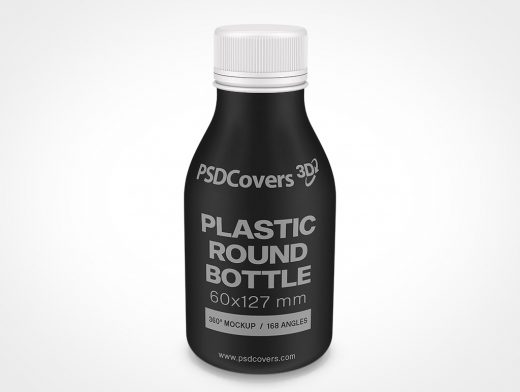 Plastic Yogurt Bottle Mockup 2