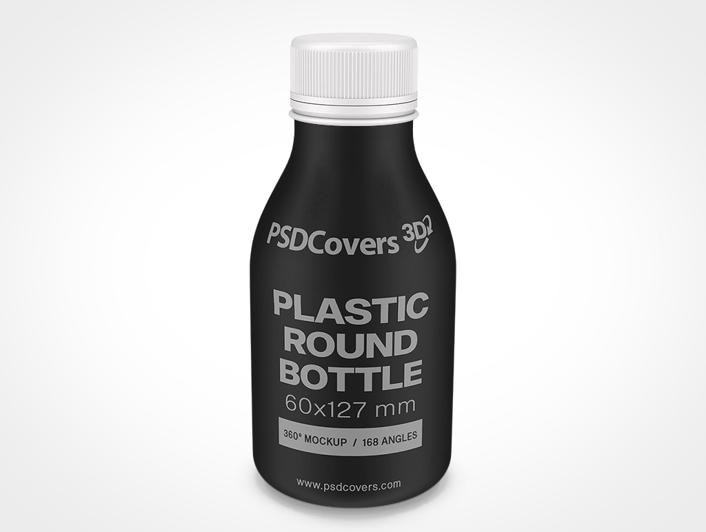 Plastic Yogurt Bottle Mockup 2