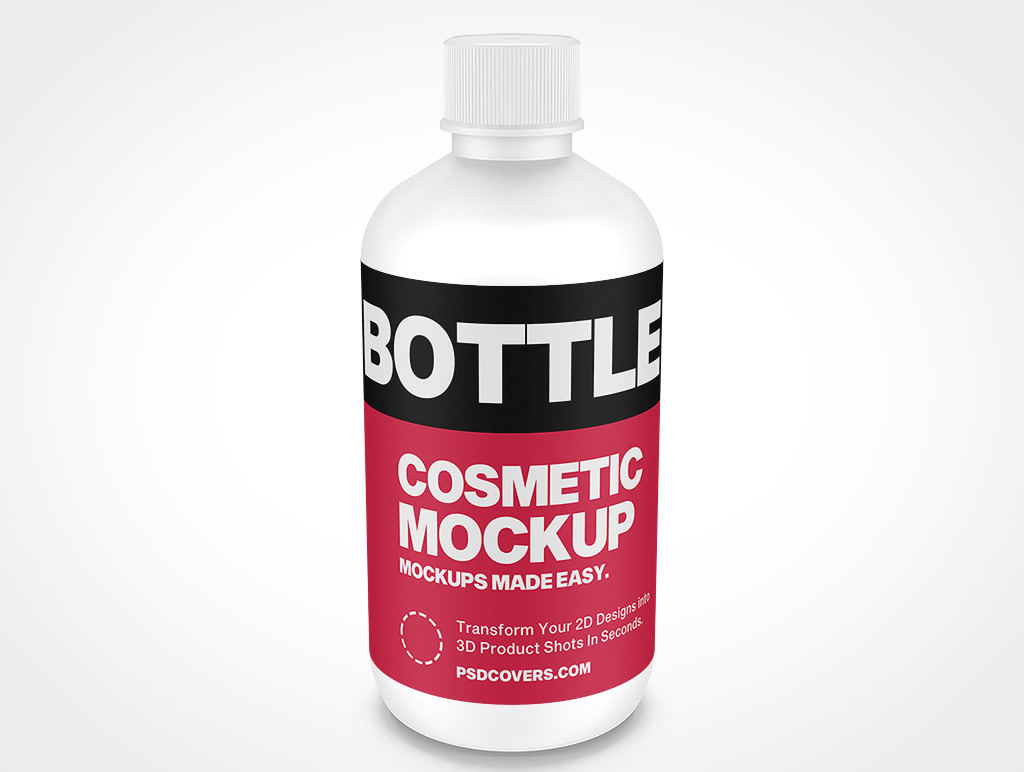 Cosmetic Cosmo Bottle Mockup 3r6
