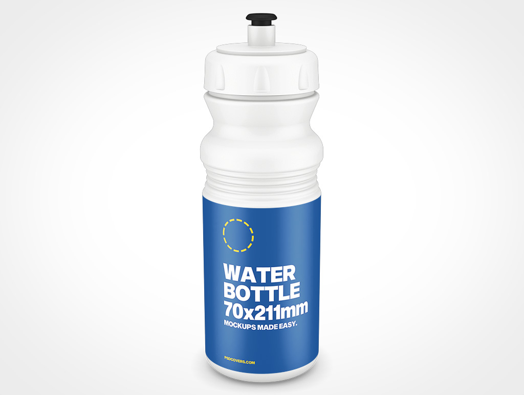 Plastic Water Bottle Mockup 3r6