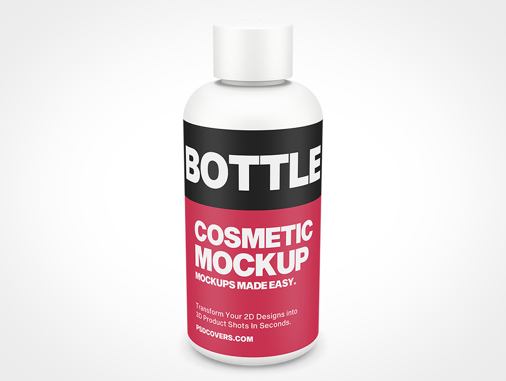 Cosmetic Cosmo Bottle Mockup 4r6