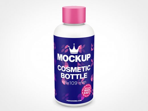 Cosmetic Cosmo Bottle Mockup 4r