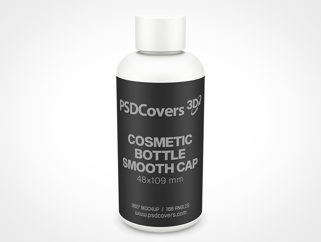 COSMETIC BOTTLE SMOOTH CAP MOCKUP 48X109