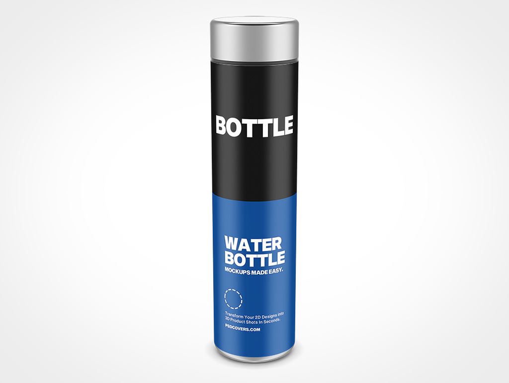 Steel Water Bottle Mockup 13r4