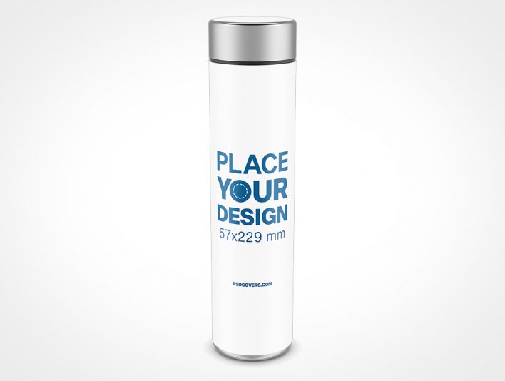 Refine your designs on this blank Steel Water Bottle Mockup 13