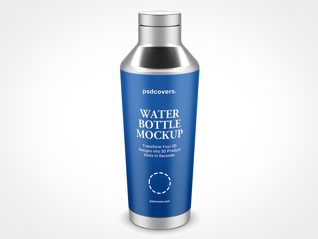 Steel Water Bottle Mockup 12r3