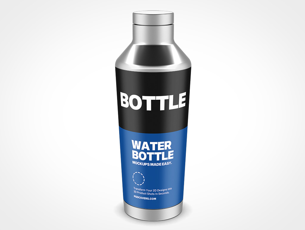 Steel Water Bottle Mockup 12r4