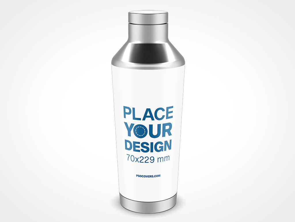 Steel Water Bottle Mockup 12r5