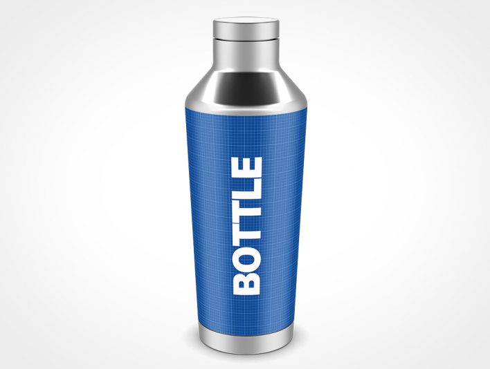 Preview your branding on this blank Steel Water Bottle Mockup 12