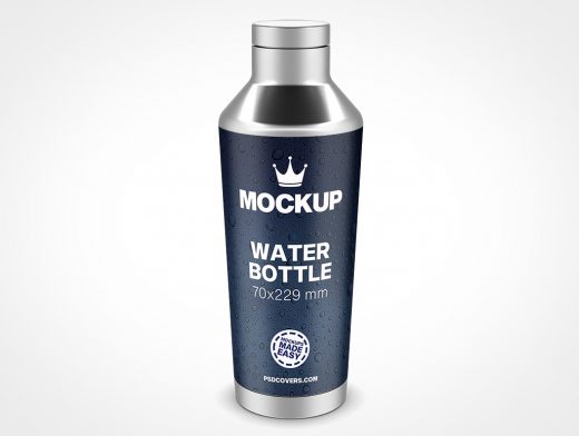 Steel Water Bottle Mockup 12r7