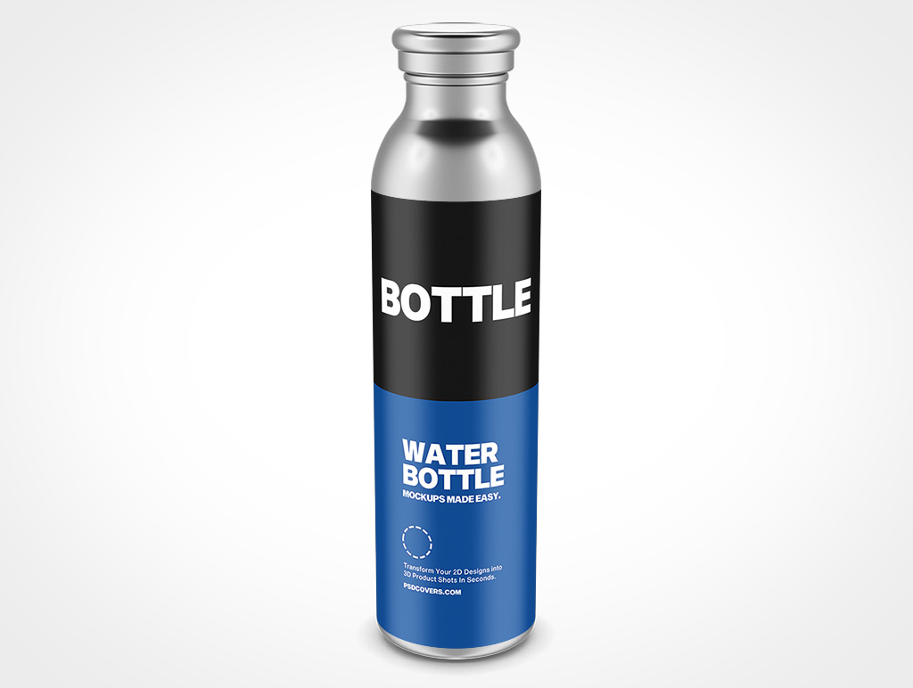 Steel Water Bottle Mockup 10r4