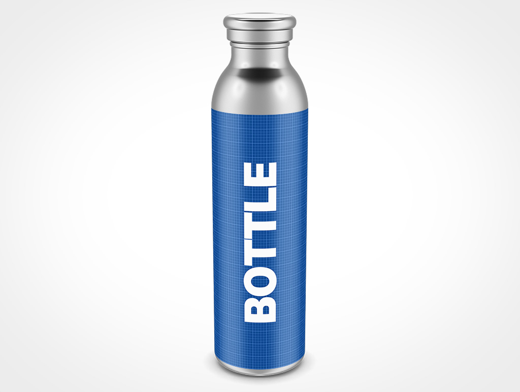 Steel Water Bottle Mockup 10r6