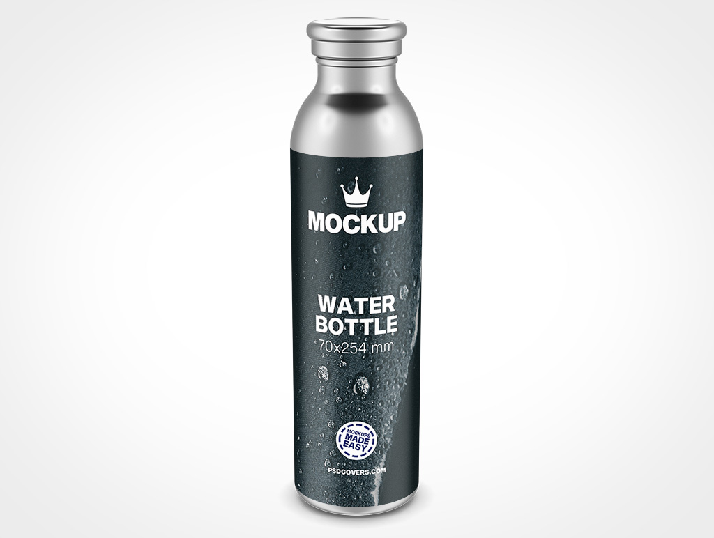 Steel Water Bottle Mockup 10r7