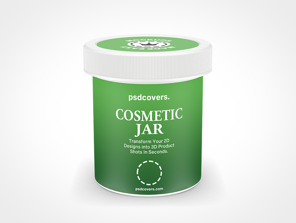 Cosmetic Jar Mockup 19r5