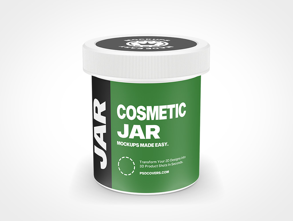 Cosmetic Jar Mockup 19r6