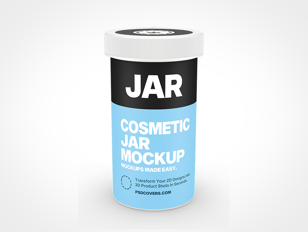 Cosmetic Jar Mockup 20r6