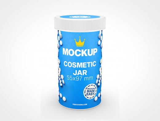 Cosmetic Jar Mockup 20r