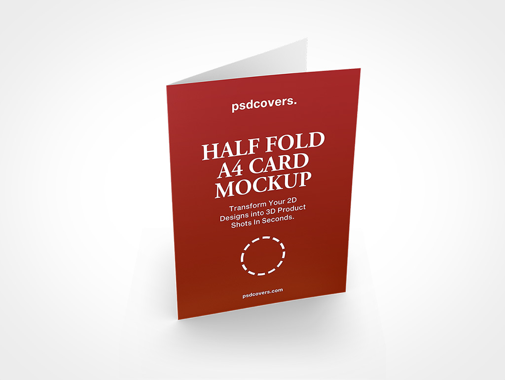 A4 Card Mockup 6r5