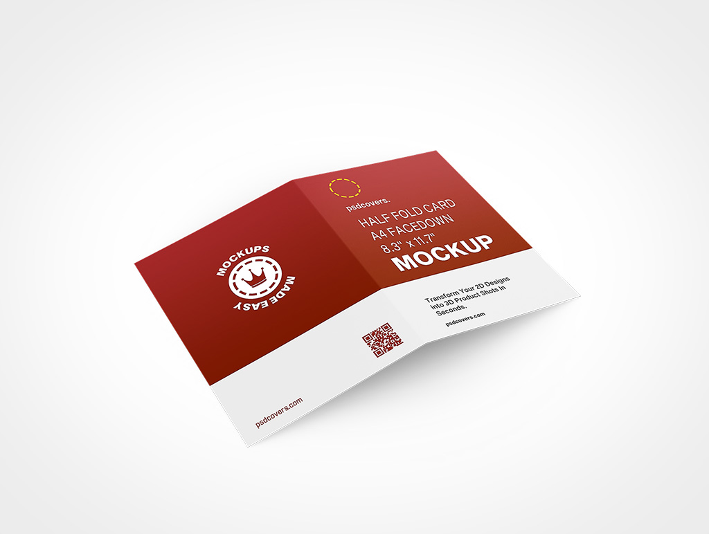 A4 Card Mockup 2r7