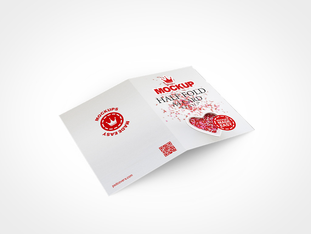 A4 Card Mockup 2r
