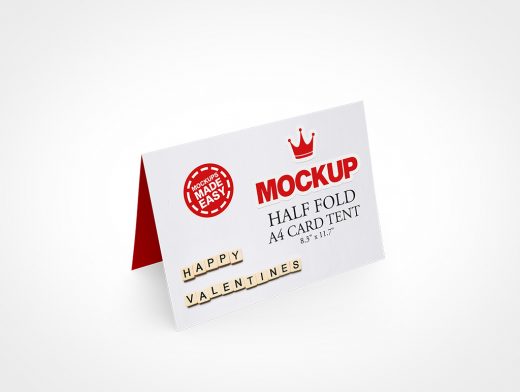 A4 Card Mockup 12r