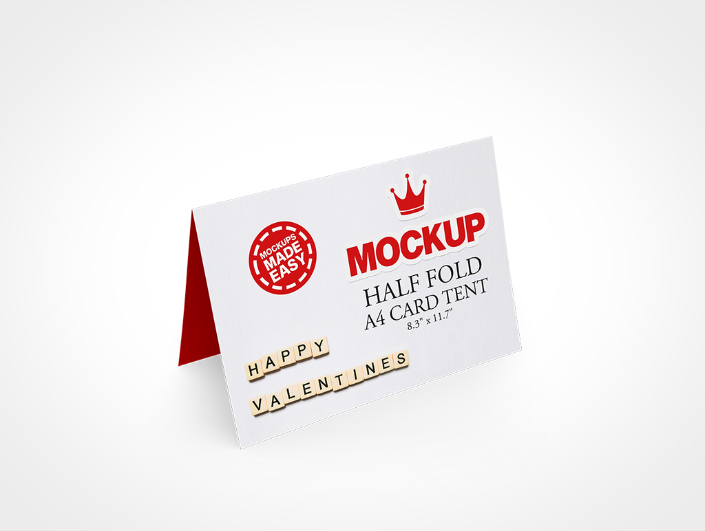 A4 Card Mockup 12r