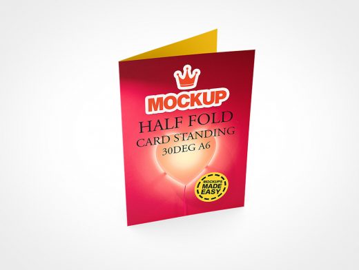 A6 Card Mockup 6r