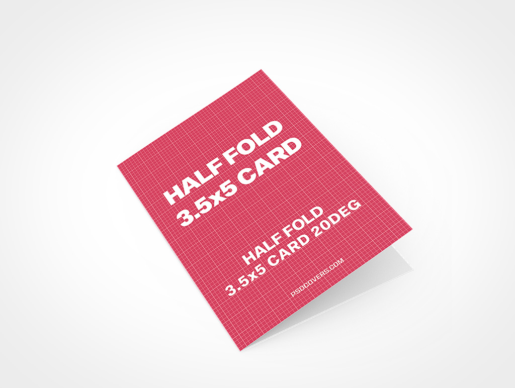 HALF FOLD CARD 3 5X5 20DEG