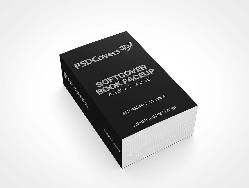 SOFTCOVER BOOK 4 25X7X2 25 FACEUP MOCKUP