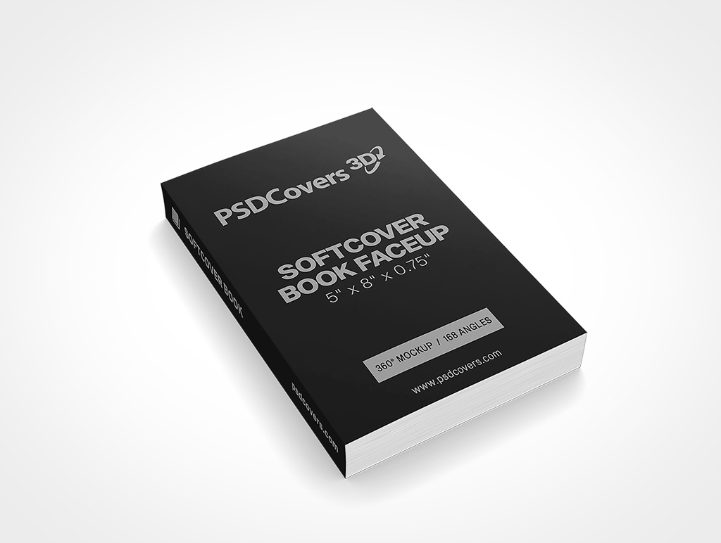 SOFTCOVER BOOK 5X8X0 75 FACEUP MOCKUP