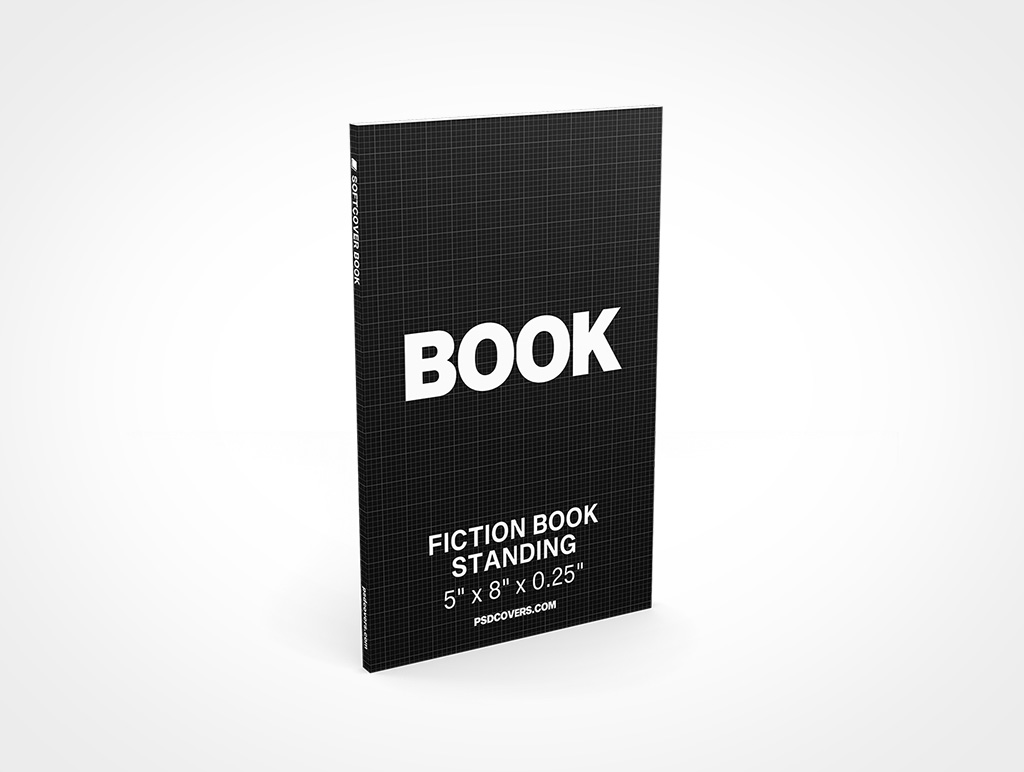 FICTION BOOK 5X8 STANDING MOCKUP 01