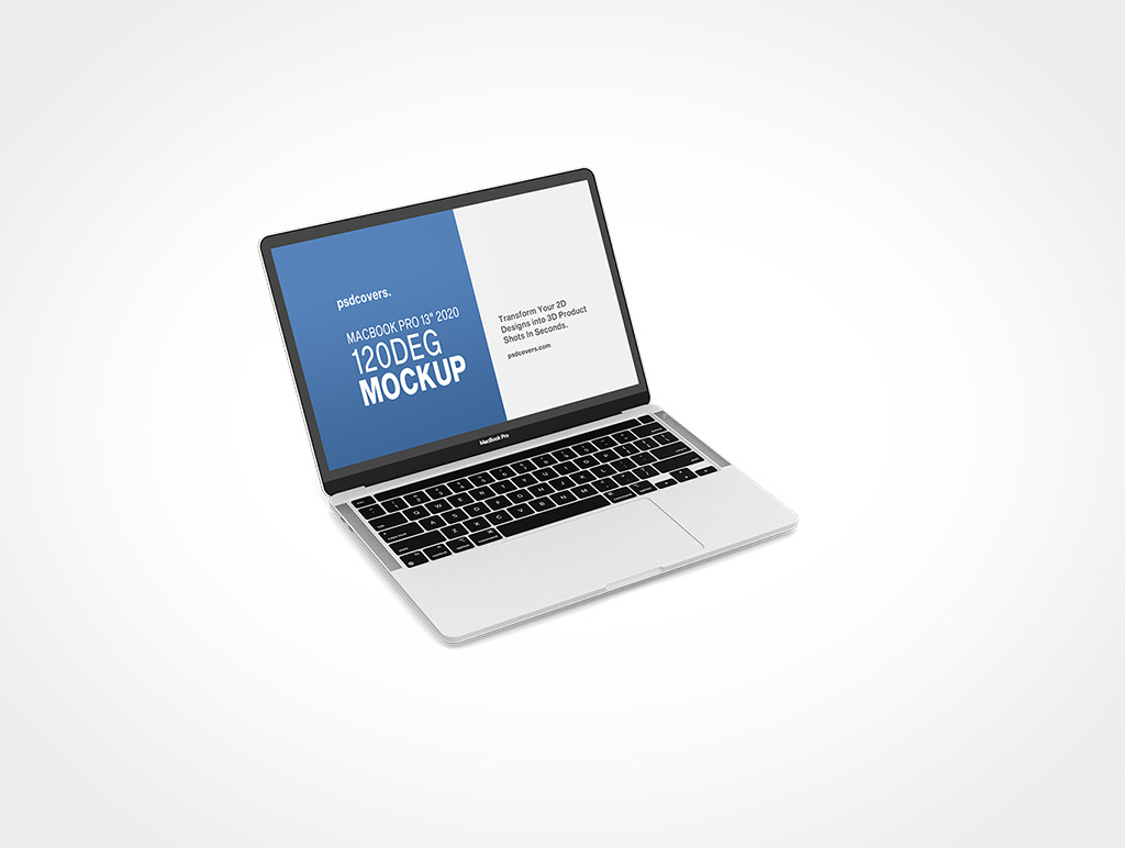 MACBOOK PRO 13 2020 MOCKUP 120DEG