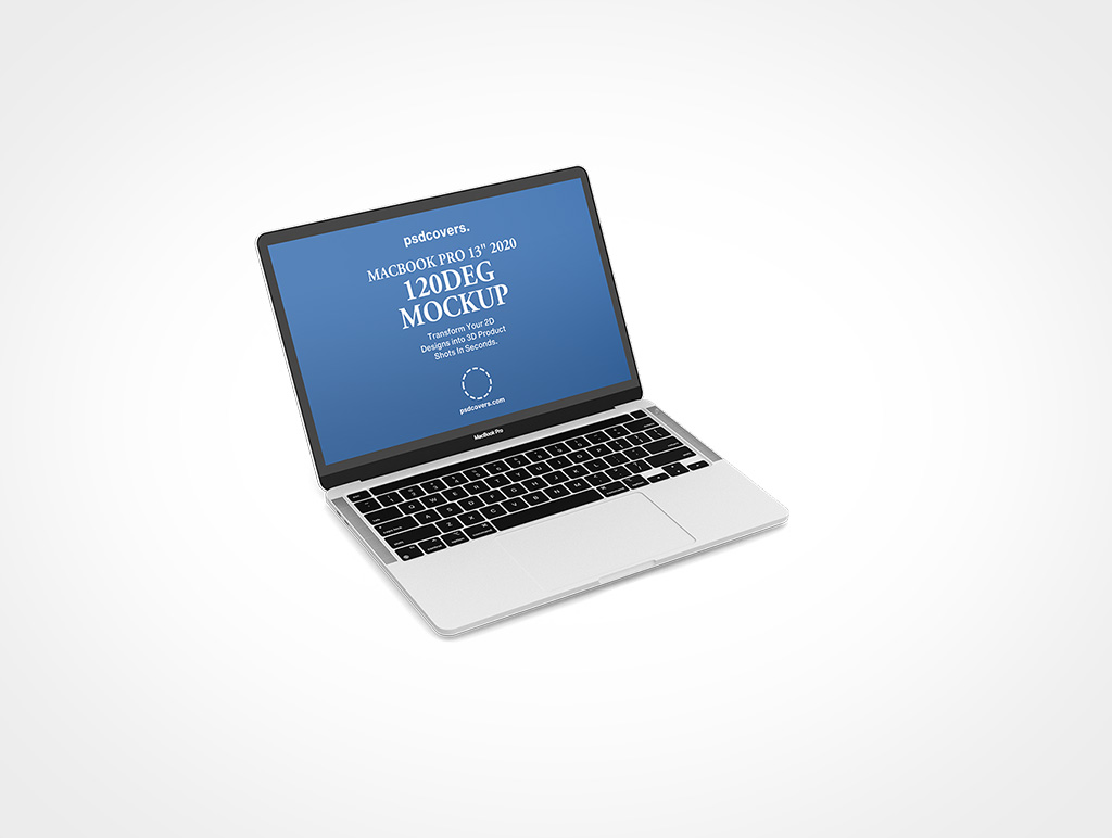 MACBOOK PRO 13 2020 MOCKUP 120DEG