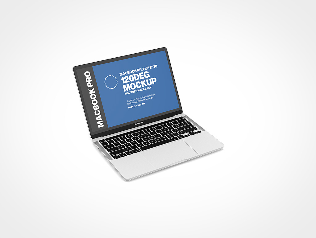 MACBOOK PRO 13 2020 MOCKUP 120DEG