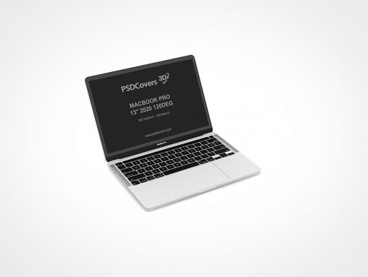 MACBOOK PRO 13 2020 MOCKUP 120DEG