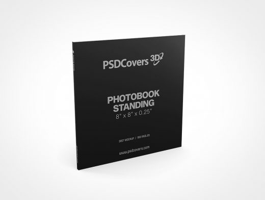 Square Book Mockup 286