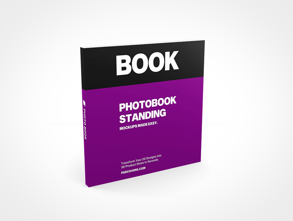 Square Book Mockup 2813r3