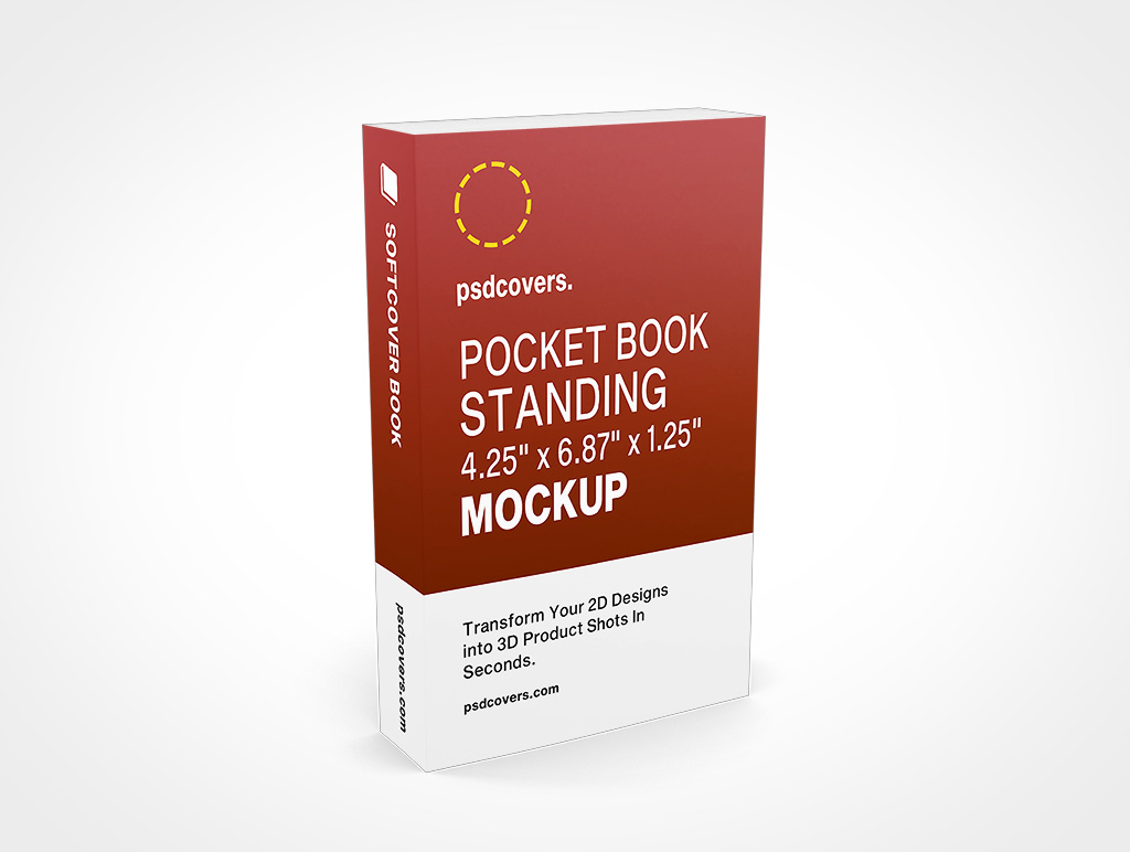 POCKET BOOK 1 25 STANDING MOCKUP