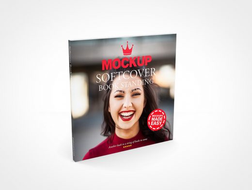 Square Book Mockup 4213r
