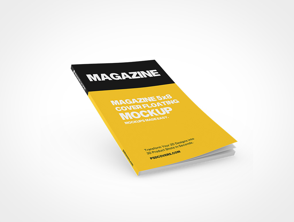 Floating Magazine Mockup 6r4