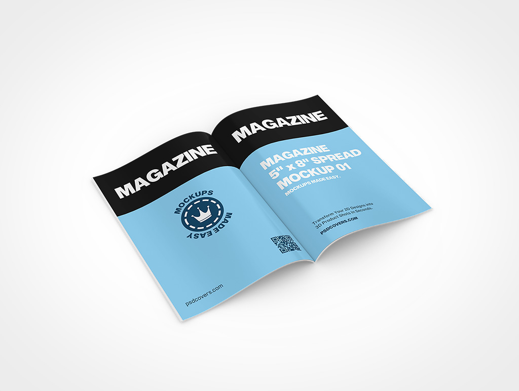 Magazine Spread Mockup 2r5