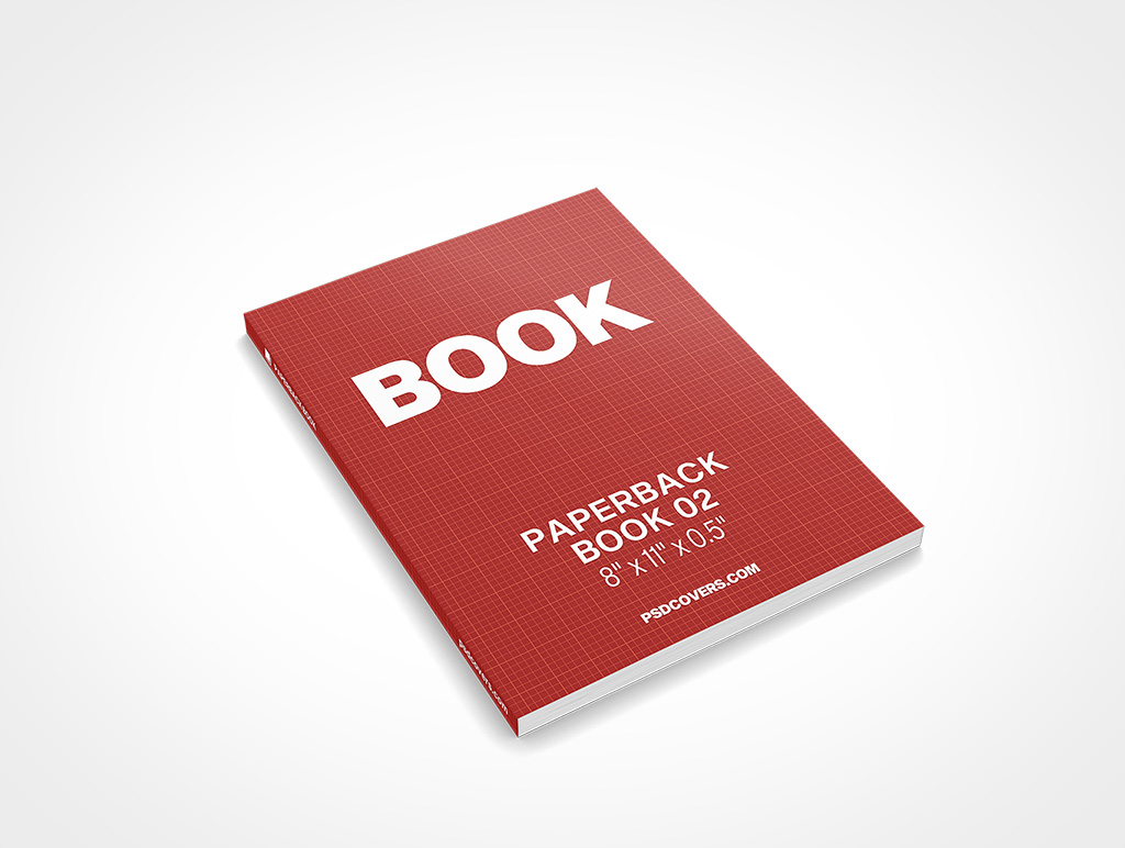 PAPERBACK BOOK 8X11 MOCKUP 02
