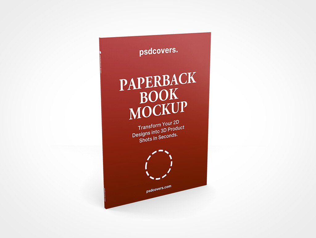 PAPERBACK BOOK 8X11 STANDING MOCKUP 01
