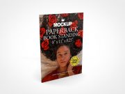 PAPERBACK BOOK 8X11 STANDING MOCKUP 01