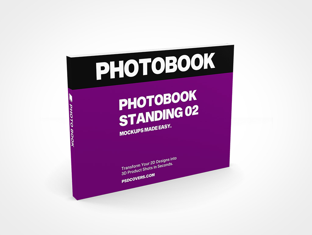 PHOTO BOOK 8X6 STANDING MOCKUP 02