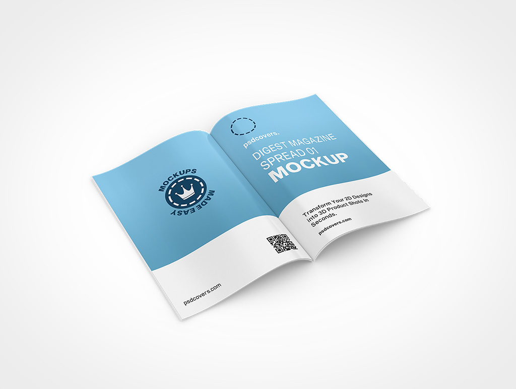 Magazine Spread Mockup 322r7