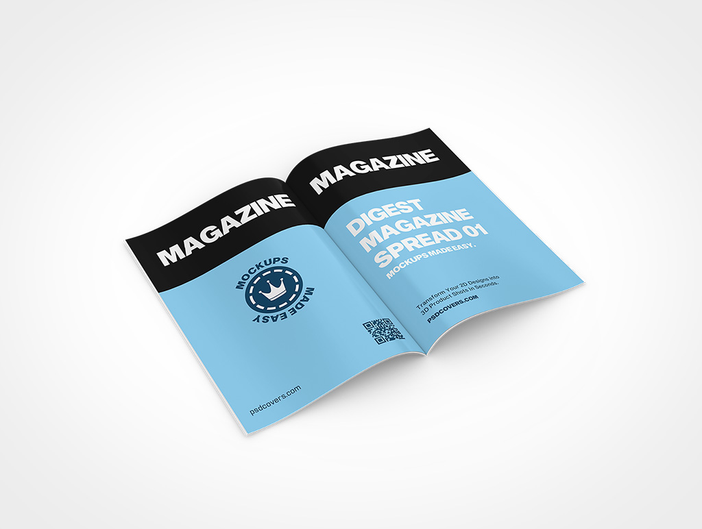 Magazine Spread Mockup 322r4