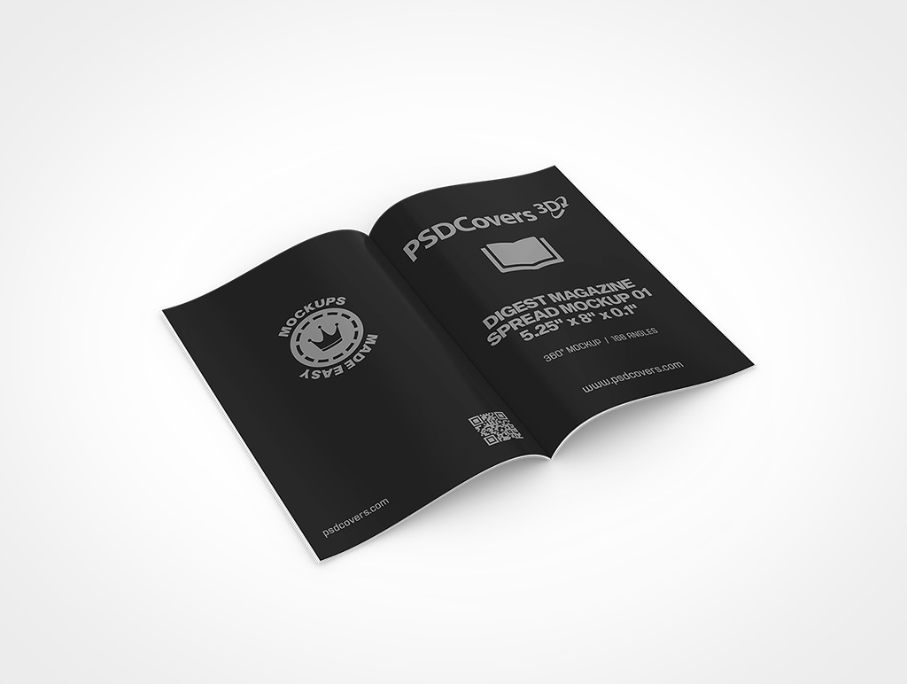 Magazine Spread Mockup 322