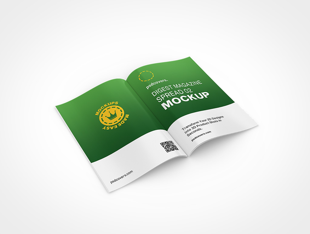 Magazine Spread Mockup 323r7